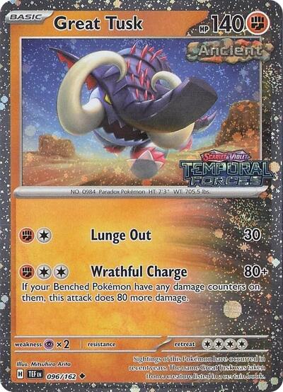 MCAP: Great Tusk - 096/162 (Temporal Forces Stamped) (Holofoil)
