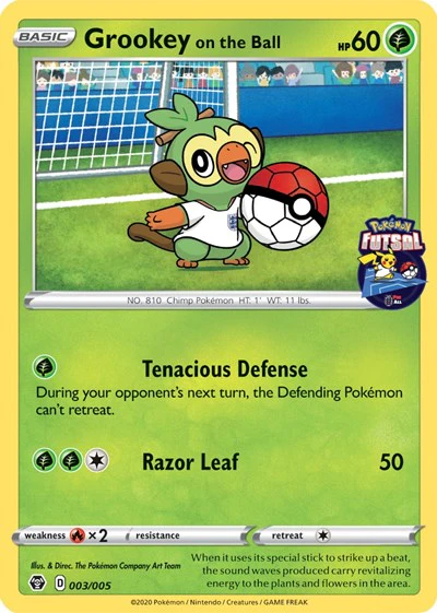 MCAP: Grookey on the Ball - 003/005 (Pokemon Futsal)