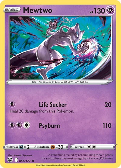 MCAP: Mewtwo - 056/172 (Cosmos Holo) (Holofoil)