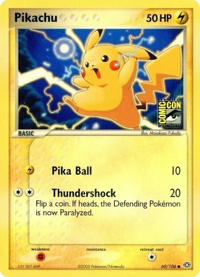 MCAP: Pikachu - 60/106 (SDCC 2005)