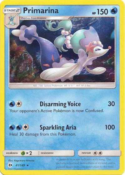 MCAP: Primarina - 41/149 (Water Web Holo) (Holofoil)