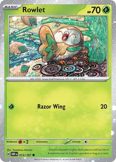 MCAP: Rowlet - 013/197 (Cosmos Holo) (Holofoil)