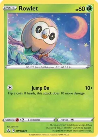 MCAP: Rowlet - SWSH220 (Cosmos Holo) (Holofoil)