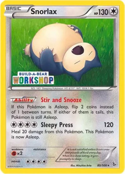 MCAP: Snorlax - 80/106 (Build-a-Bear Workshop Exclusive)
