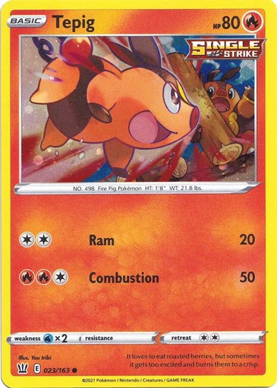 MCAP: Tepig - 023/163 (Cosmos Holo) (Holofoil)