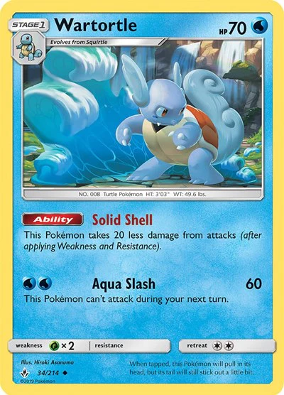 MCAP: Wartortle - 034/214 (Premium Collection Promo) (Holofoil)