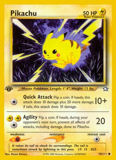 N1: Pikachu (1st Edition)
