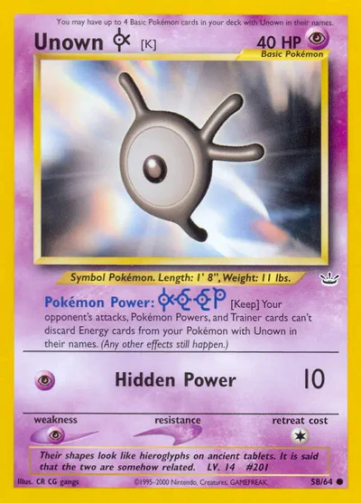 N3: Unown [K] (Unlimited)