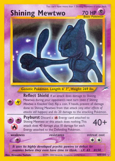 N4: Shining Mewtwo (Unlimited Holofoil)