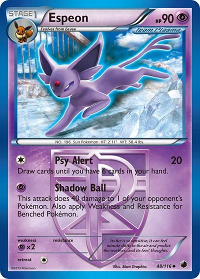PLF: Espeon (Team Plasma) (Reverse Holofoil)