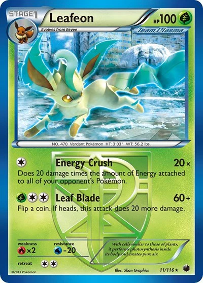 PLF: Leafeon (Team Plasma) (Reverse Holofoil)