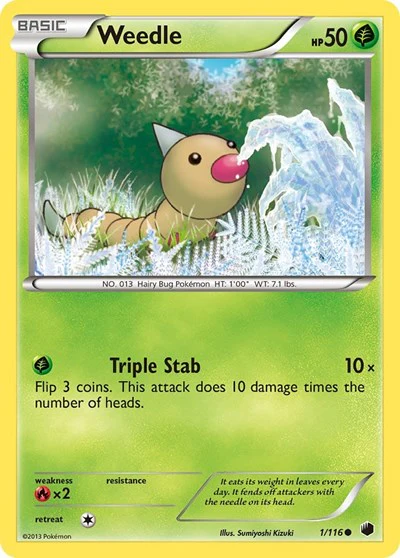 PLF: Weedle (Reverse Holofoil)