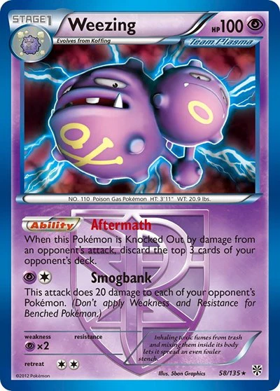 PLS: Weezing (Team Plasma) (Reverse Holofoil)