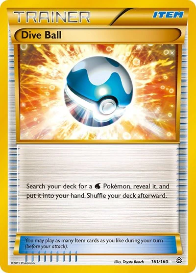 PRC: Dive Ball (161 Secret Rare) (Holofoil)