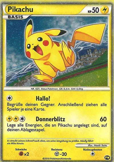 PWCP: Pikachu (German) (Holofoil)