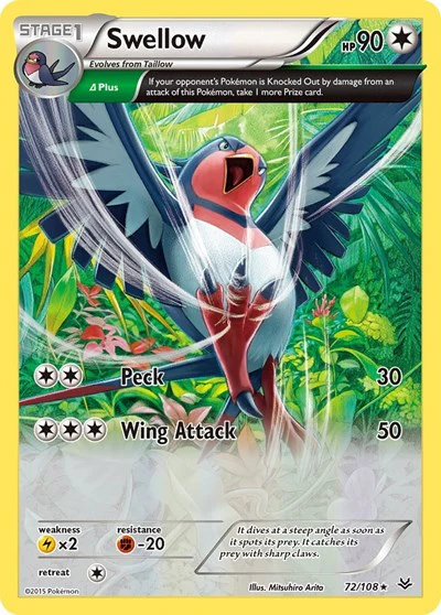ROS: Swellow (72 Delta) (Reverse Holofoil)