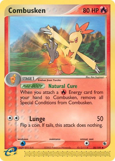 RS: Combusken - 28/109 (Reverse Holofoil)