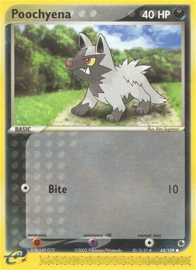 RS: Poochyena - 63/109 (Reverse Holofoil)