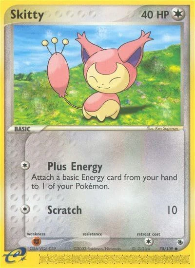 RS: Skitty - 70/109 (Reverse Holofoil)