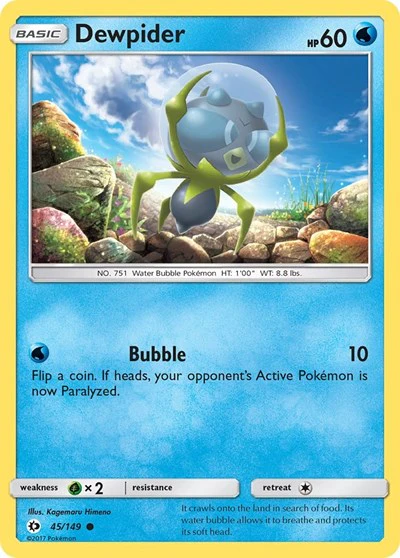 SM01: Dewpider (Reverse Holofoil)
