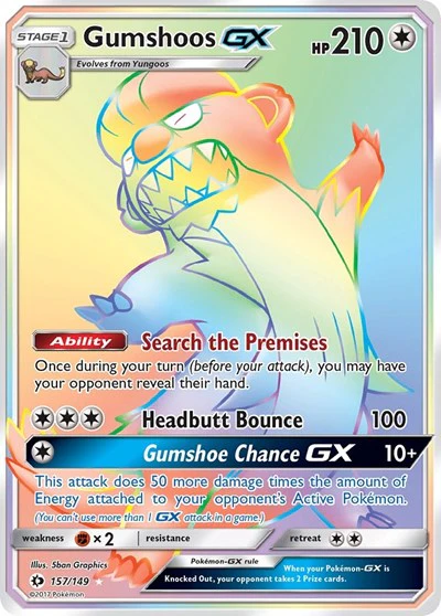 SM01: Gumshoos GX (Secret) (Holofoil)