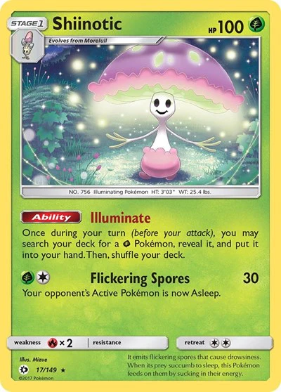 SM01: Shiinotic (Reverse Holofoil)