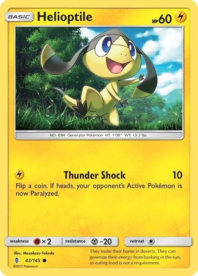 SM02: Helioptile (Reverse Holofoil)