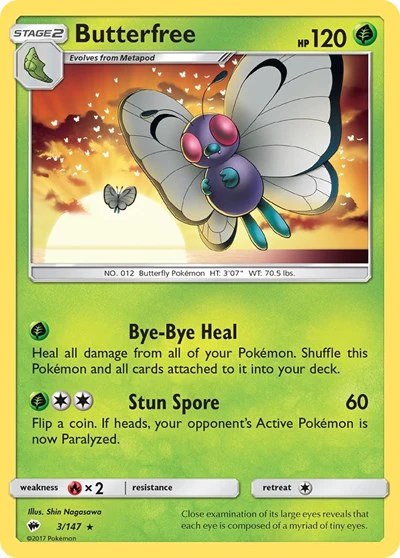 SM03: Butterfree (Reverse Holofoil)