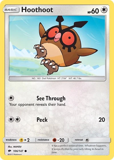 SM03: Hoothoot (Reverse Holofoil)