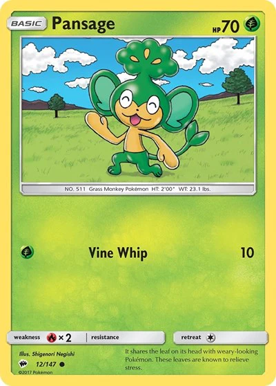 SM03: Pansage (Reverse Holofoil)