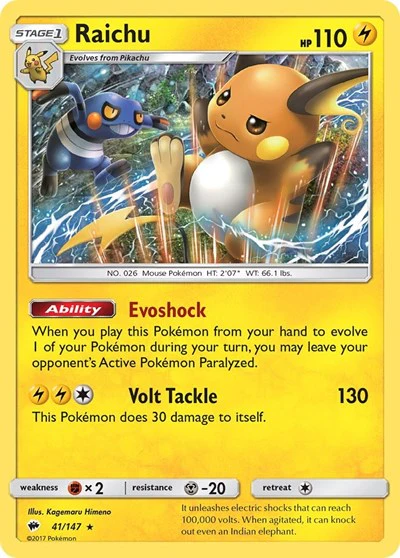 SM03: Raichu (Holofoil)