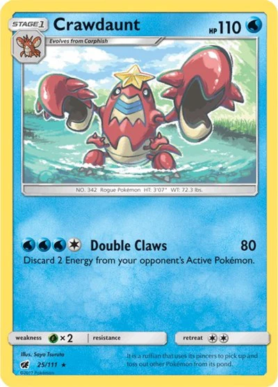 SM04: Crawdaunt (Reverse Holofoil)