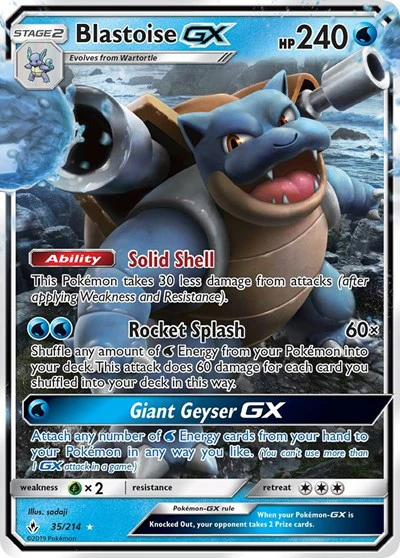 SM10: Blastoise GX (Holofoil)