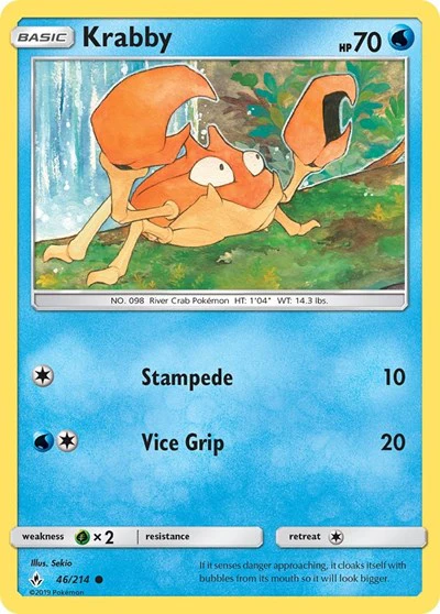 SM10: Krabby (Reverse Holofoil)
