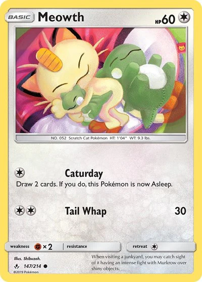 SM10: Meowth (Reverse Holofoil)