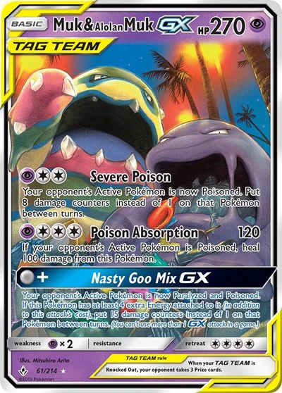 SM10: Muk & Alolan Muk GX (Holofoil)