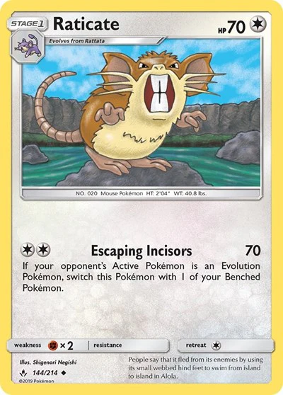 SM10: Raticate (Reverse Holofoil)