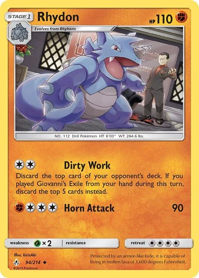 SM10: Rhydon (Reverse Holofoil)