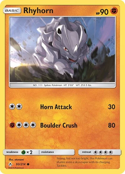 SM10: Rhyhorn (93) (Reverse Holofoil)