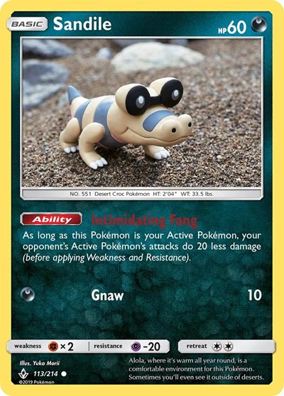 SM10: Sandile (113) (Reverse Holofoil)