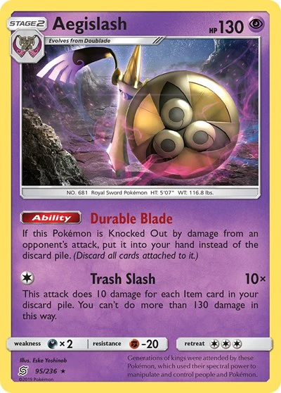 SM11: Aegislash (Holofoil)