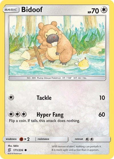 SM11: Bidoof (Reverse Holofoil)