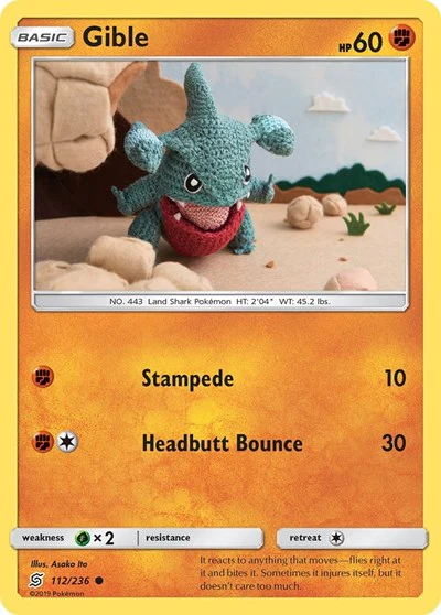 SM11: Gible (Reverse Holofoil)