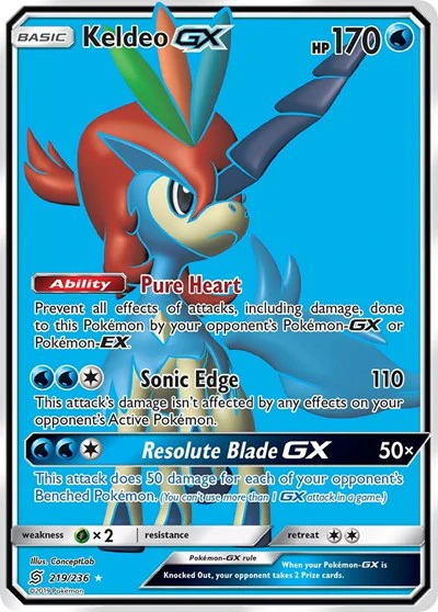 SM11: Keldeo GX (Full Art) (Holofoil)