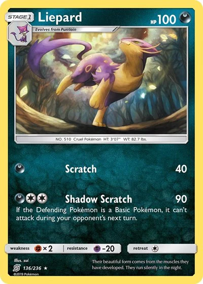 SM11: Liepard (Reverse Holofoil)