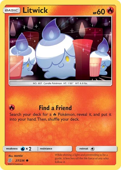 SM11: Litwick (27) (Reverse Holofoil)