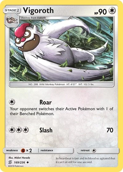 SM11: Vigoroth (Reverse Holofoil)
