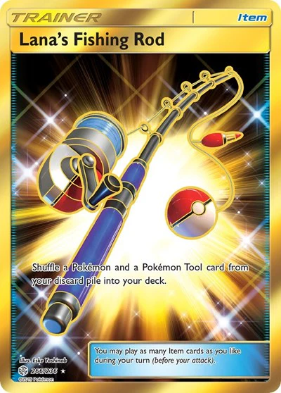 SM12: Lana's Fishing Rod (Secret) (Holofoil)