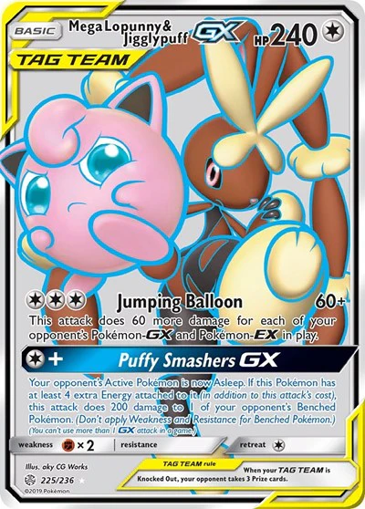 SM12: Mega Lopunny & Jigglypuff GX (Full Art) (Holofoil)