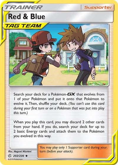 SM12: Red & Blue (Reverse Holofoil)